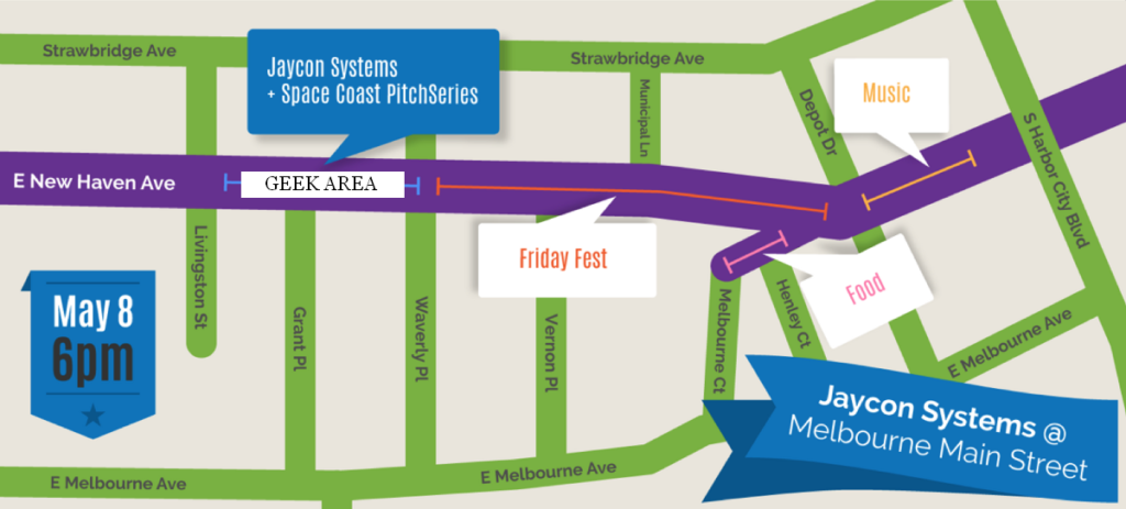 Melbourne Friday Fest 2015-05-08 map.