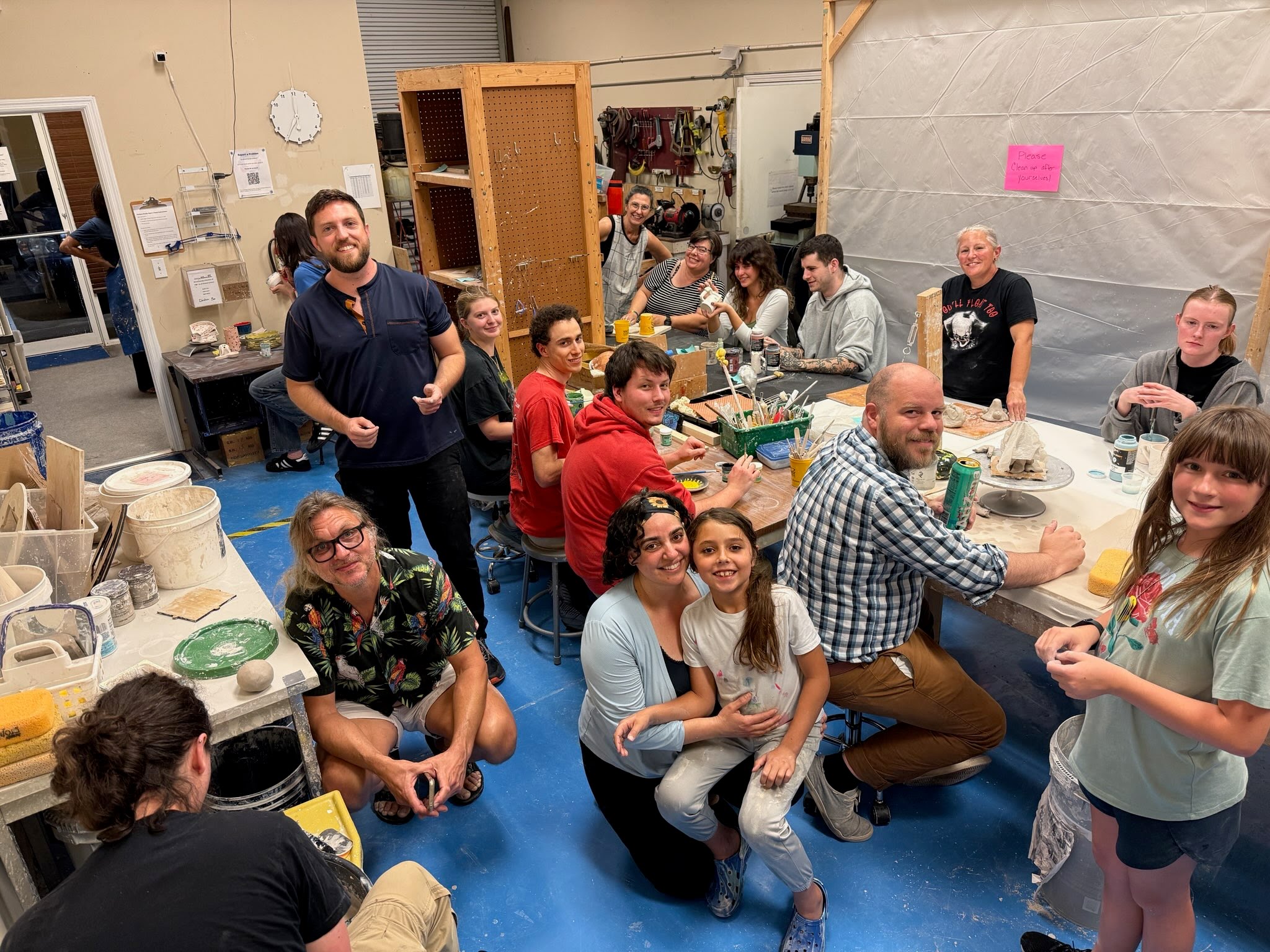 A Busy Night for Pottery